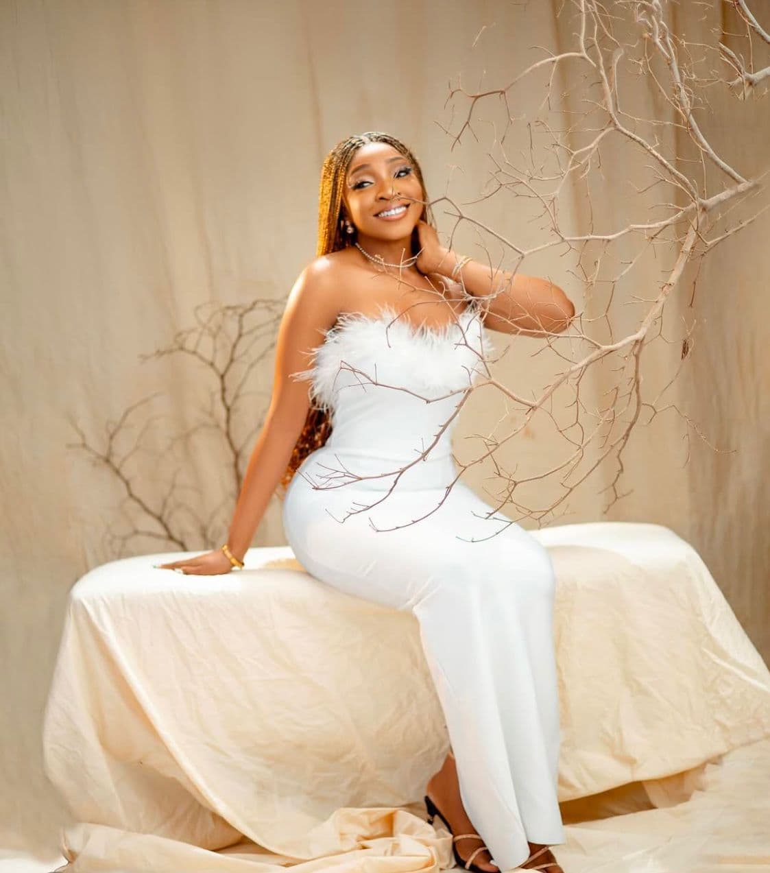 Close-up bridal beauty look with radiant complexion